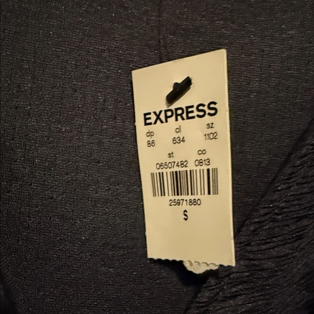 Express Navy Puff Sleeve Kids Bodysuit